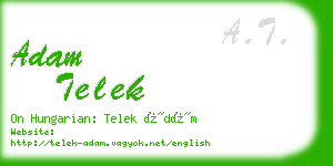 adam telek business card